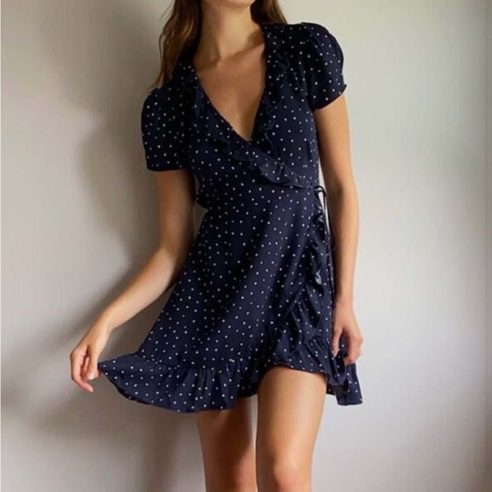 Aritzia Sunday Best New Ruffle Wrap Dress